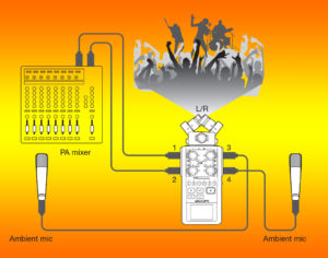 example audio recording schematic